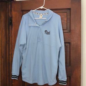 Pink half button jacket